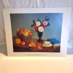 VTG Print Poster 11"x14" Still Life